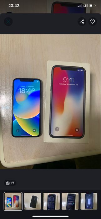 iPhone X 64gb feys ishlidi