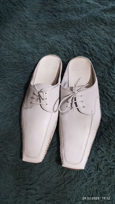 Сабо из натуральной кожи