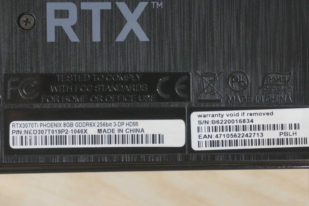 RTX 3070 Ti 8GB Gainward Phoenix видеокарта Nvidia GPU/ вкл. ДДС