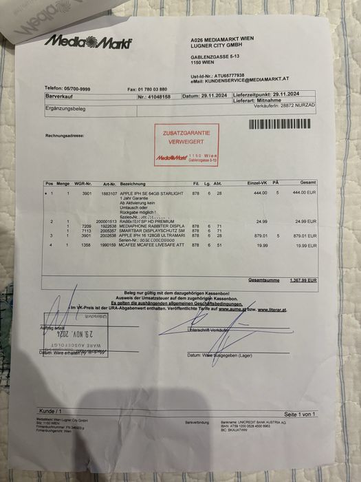 Iphone SE Starlight 64GB