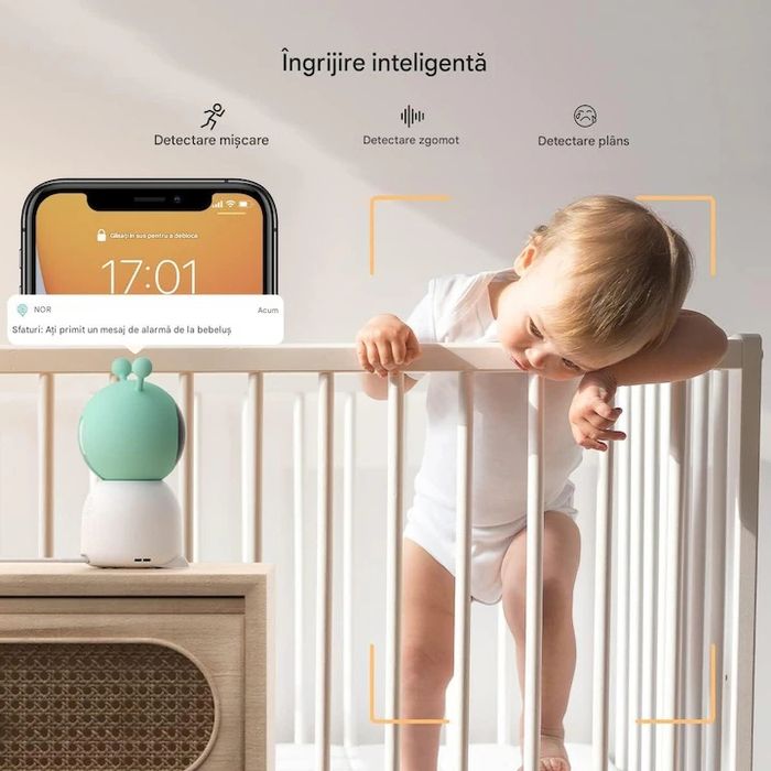 Camera de supraveghere cu monitor pentru copii Baby camera Babyfun
