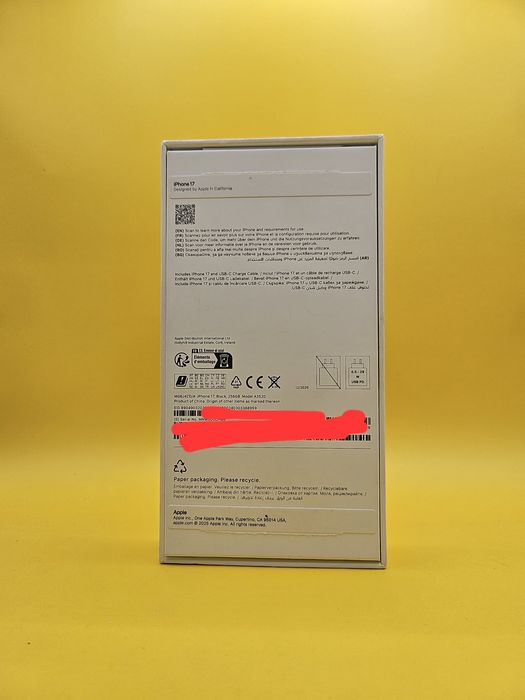 iPhone 17 Black 256 GB Nou Neactivat