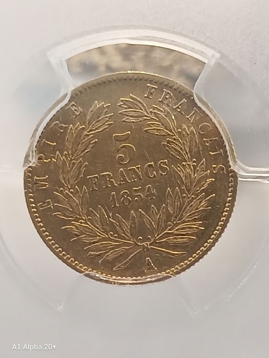 5 френски франка 1854 година