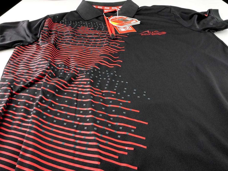 Tricou Michael Schumacher Speedline, negru, cu fermoar, nepurtat