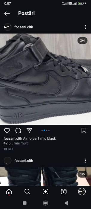 Air force 1 mid Black