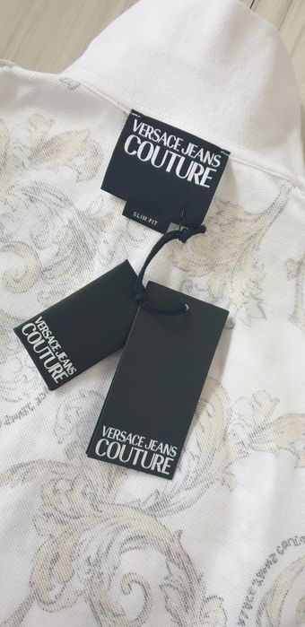 Versace Jeans Couture Slim Pique Cotton Print Barocco S НОВО ОРИГИНАЛ