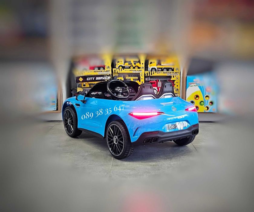 ТОП ЦЕНА!НОВО!Акумулаторна кола Mercedes SL 63 AMG с 12V,EVA гуми,USB