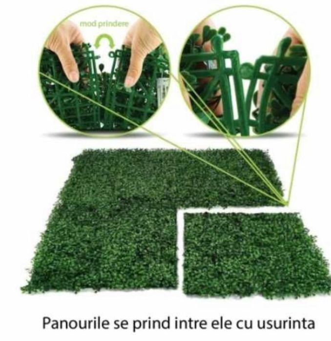 Panou Verdeata covor frunze decorativ verde 60 x 40 cm