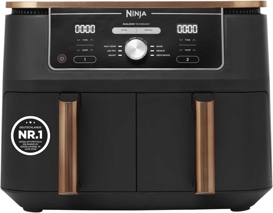 Двузонов фритюрник с горещ въздух Ninja Foodi Dual Zone (AF400EUCP) 9.5L