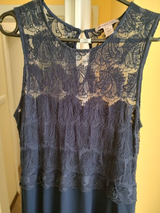 Тъмно синя рокля, размер L