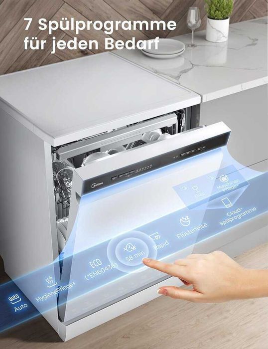 Съдомиялна свободностояща Midea SF 7.60NW14B 60 см