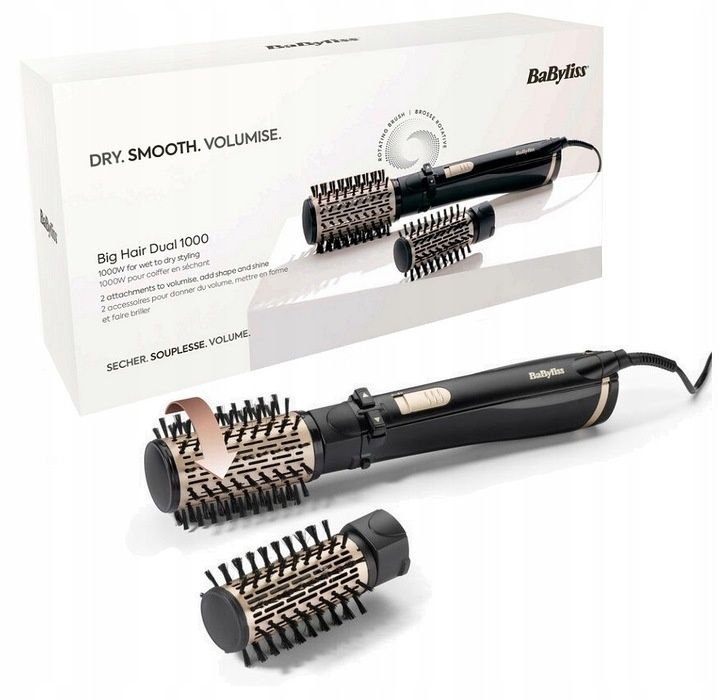 Новая вращающаяся фен расческа Babyliss AS962