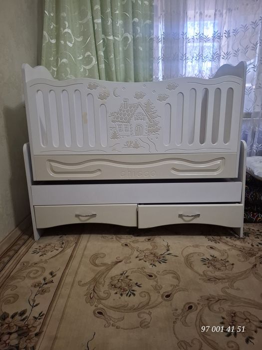 Детская кровать новая не пользовались. Янги ишлатилмаган совга кег