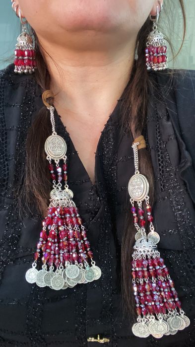 Шашбау + серьги комплект в этно стиль