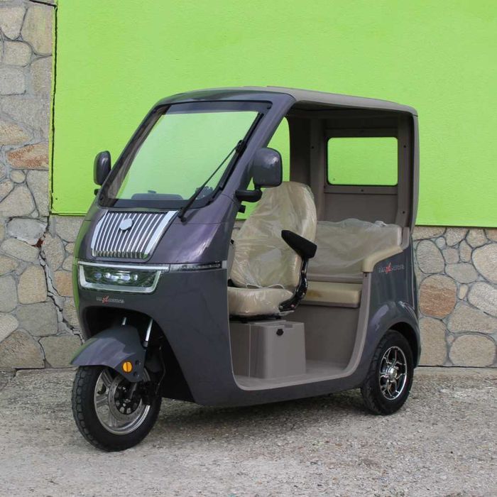 Триместна електрическа триколка Max Motors LUXURY BUS PURPLE