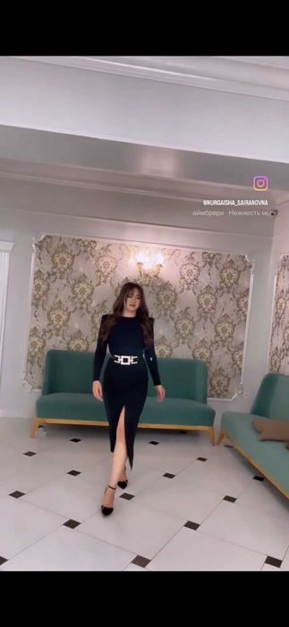 Платье Черное шикарное Италия Стильное