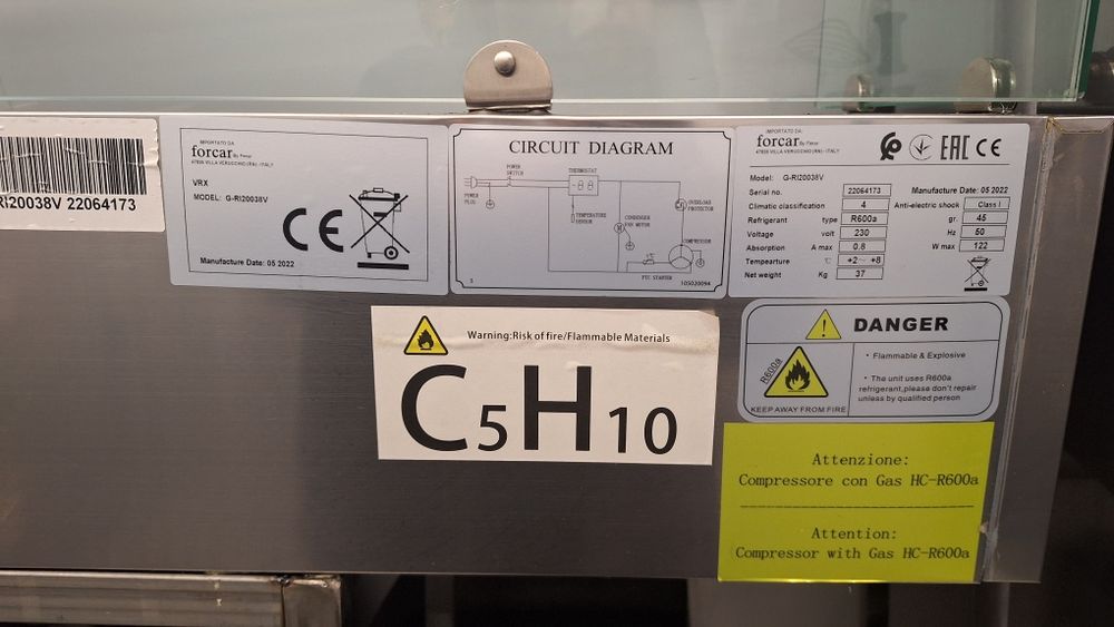 Vitrina  frigorifica profesionala FORCAR Italia