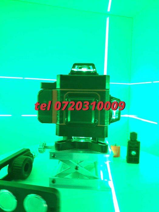 Promotie Auto Nivela Fascicul Verde  4d 16 Linii 30m Cu Detector Mie