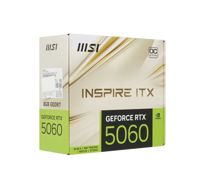 - Видеокарта MSI RTX 5060 INSPIRE ITX 8GB (912-V537-200)