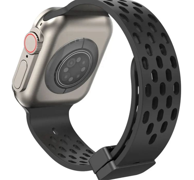 Curea Husa Silicon Perforat Magnetic Cablu Usb Ceas Apple Watch
