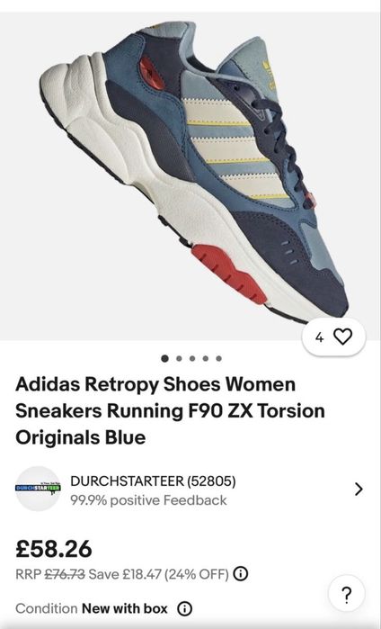 Vand Adidas Retropy F 90 ZX Torsion 36,5  Noi