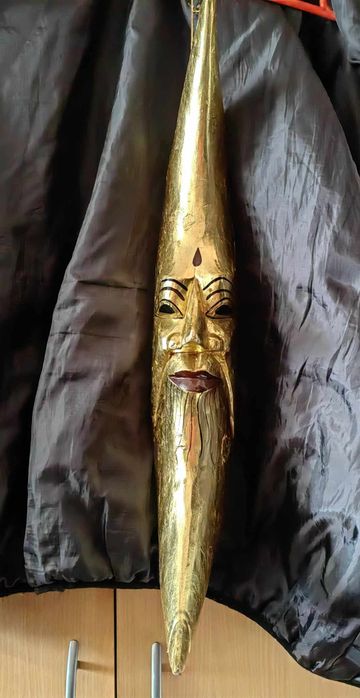 Уникална винтаж позлатна луна от Бали