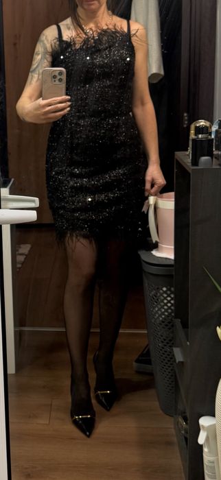 Рокля с паети празнична