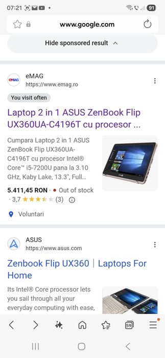 ASUS ZenBook Flip - I7- touch