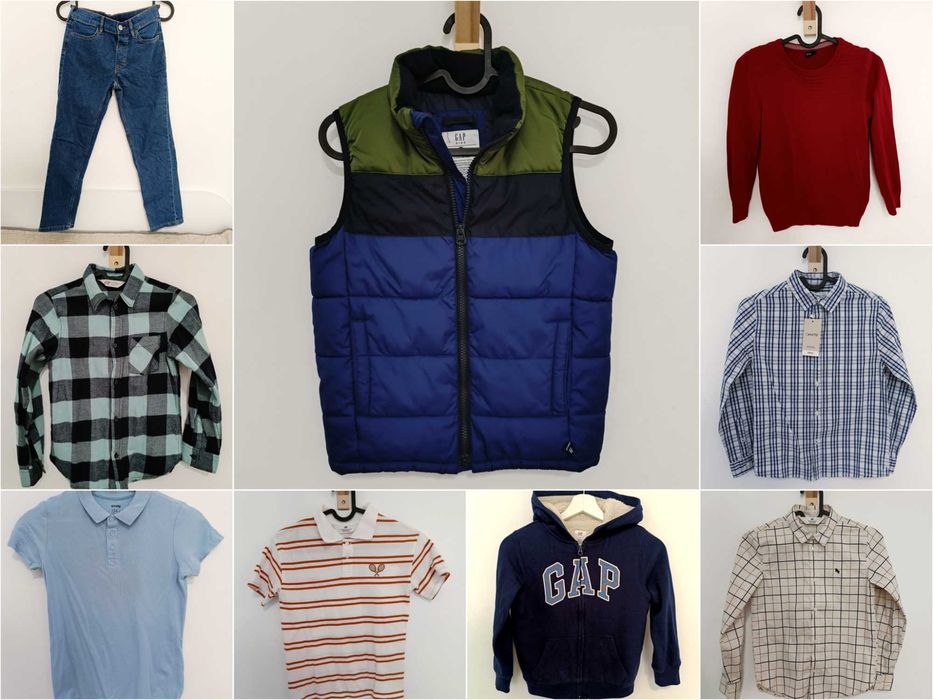 Детски дрехи за момче - ризи, дънки, тениски, размер 7, 8 и 9 г.