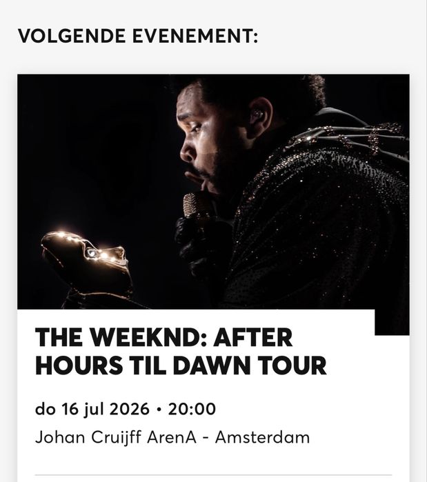 Билеты на концерт The Weeknd