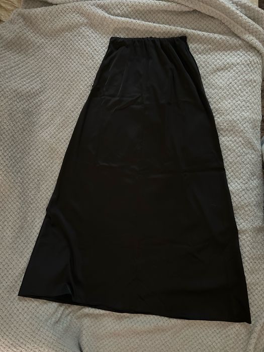 атласная юбка макси