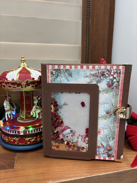 Коледно албумче за снимки с шейк корица