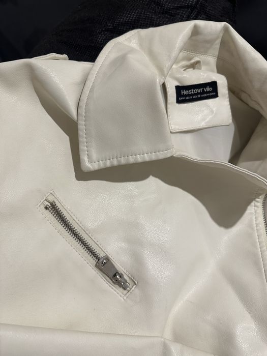 Кожанка оверсайз