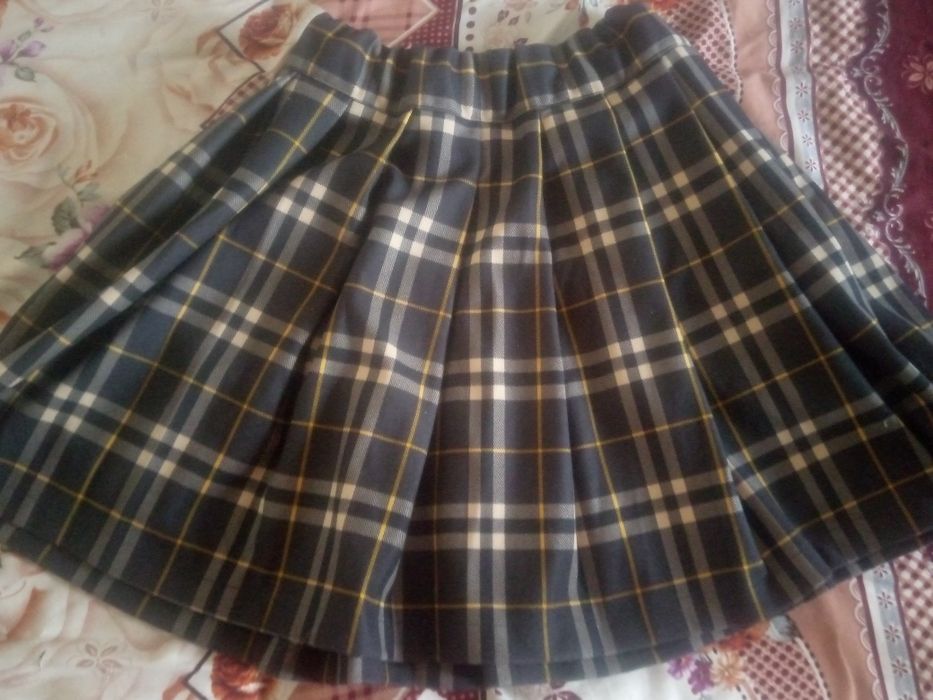 Юбка в клетку асенее весеняя