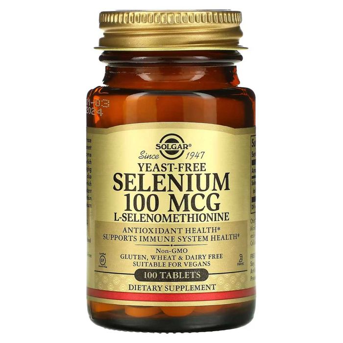 Солгар селен 100мкг., Solgar selemium 100 mcg