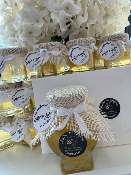 Miere de salcam, poliflora, tinctura de propolis, marturii nunta