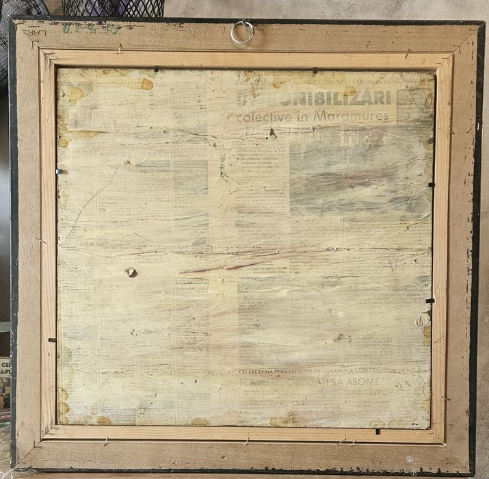 Tablou vechi – Simion Muntean, „Bătrâni la sfat”