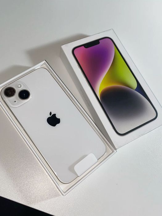 IPhone 14 128GB WHITE 100%