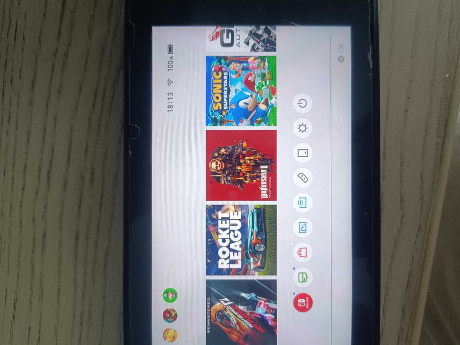 Nintendo Switch V2 - Full Box + Marios Super Party + jocuri cont extra + joy-con