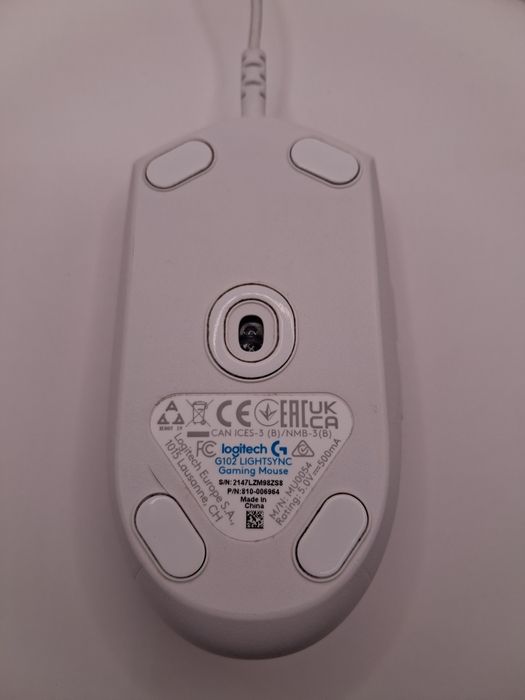 Mouse Gaming Logitech G102 Lightsync Alb RGB 8000 DPI cu cutie