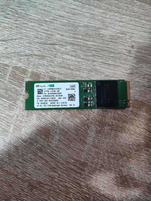 SSD NVMe 256GB SK Hynix - Testat, Performanță 100%
