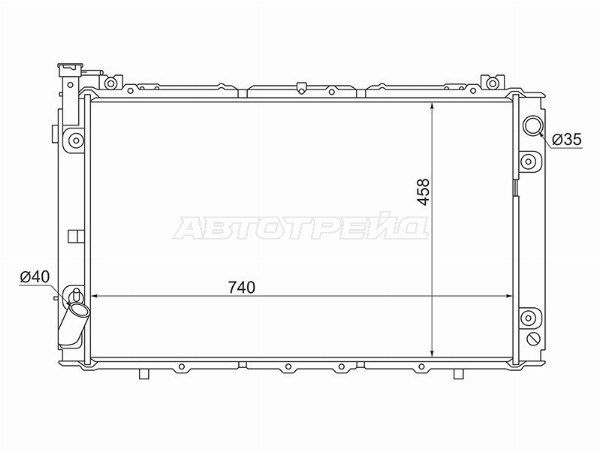 Радиатор Nissan Patrol