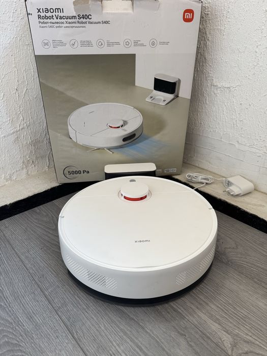 Робот Прахосмукачка Xiaomi S40C Smart Vacuum 5000Pa Сухо и Мокро Почистване, Лазерна Навигация App!