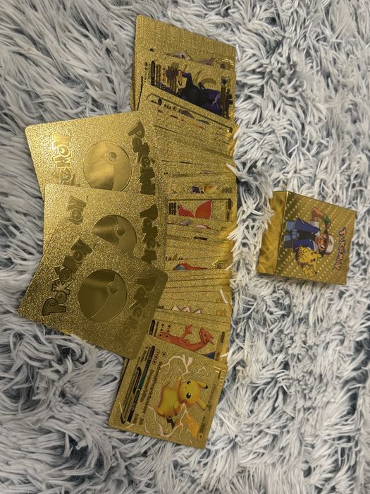 Колекционерски златни Pokemon карти –  (Gold Edition) + кутия