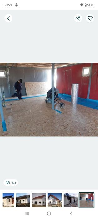 Case pe structura metalica