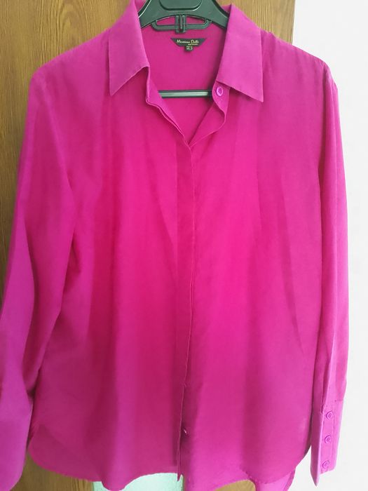 Cămașă fuchsia pentru femei, deosebită, de la brandul Massimo Dutti