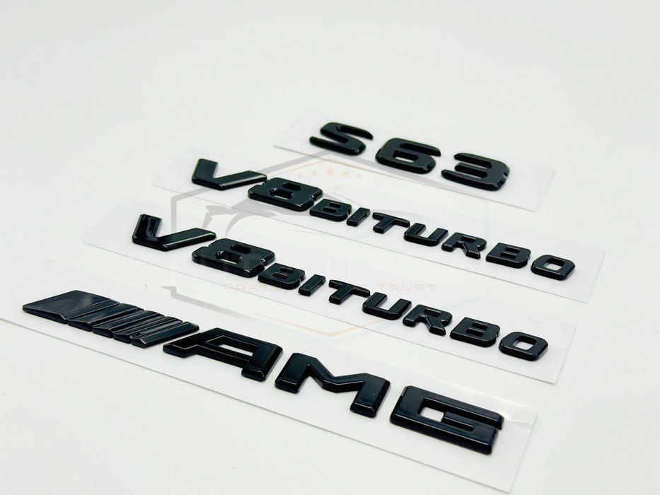 Mercedes надписи емблема s63 v8 biturbo amg
