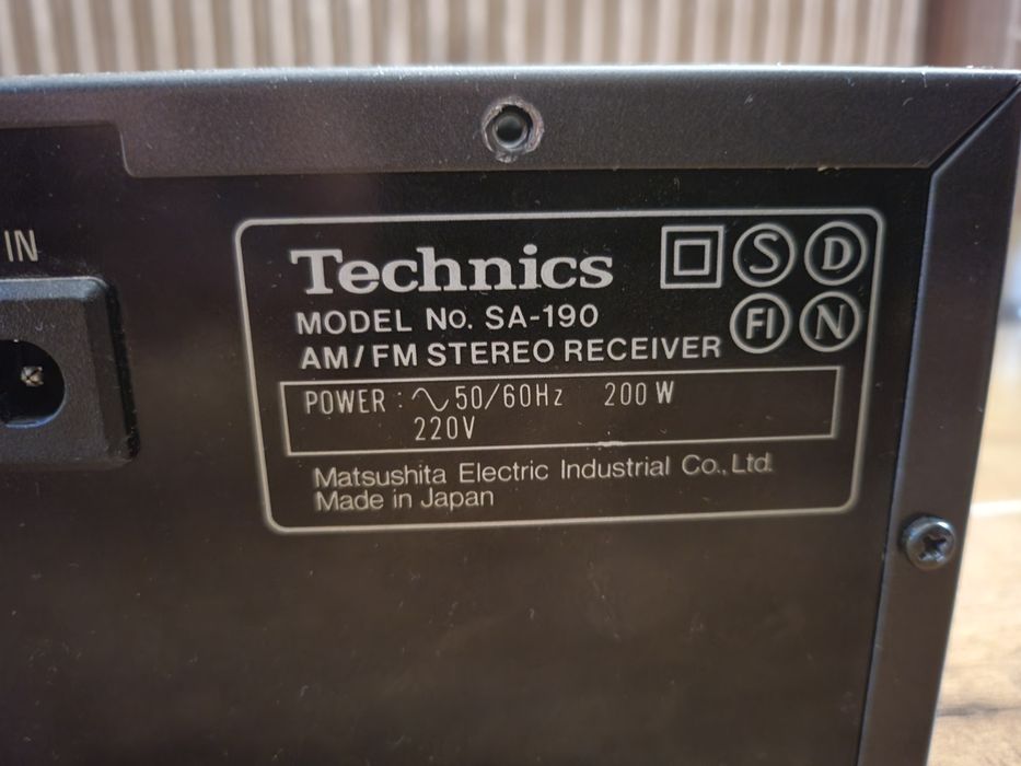 Technics SA-190 Ресийвър