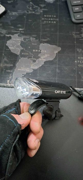 Светлини за велосипед CatEye - фар и стоп