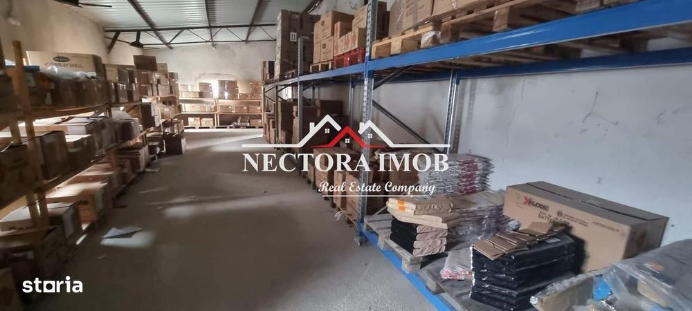 NECTORA IMOB-Hala 240 mp cu Teren 1.500 mp, Utilitati, Curte betonata
